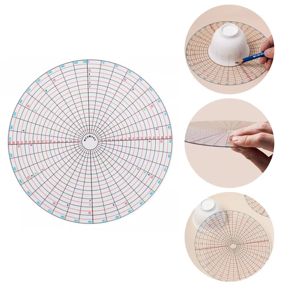 Spinner Tools Ceramic Tools Dividing Ruler Full Circle Divider Multi-Functional Painting Equalizer Mud Hall Pottery Trimming