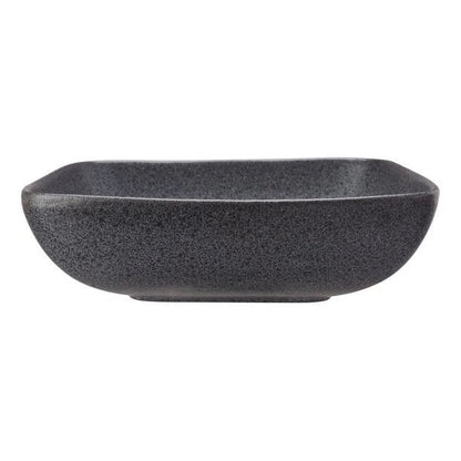 (2 Pack)  Anderson Dark Gray Square-Shaped Stoneware Dinner Bowl