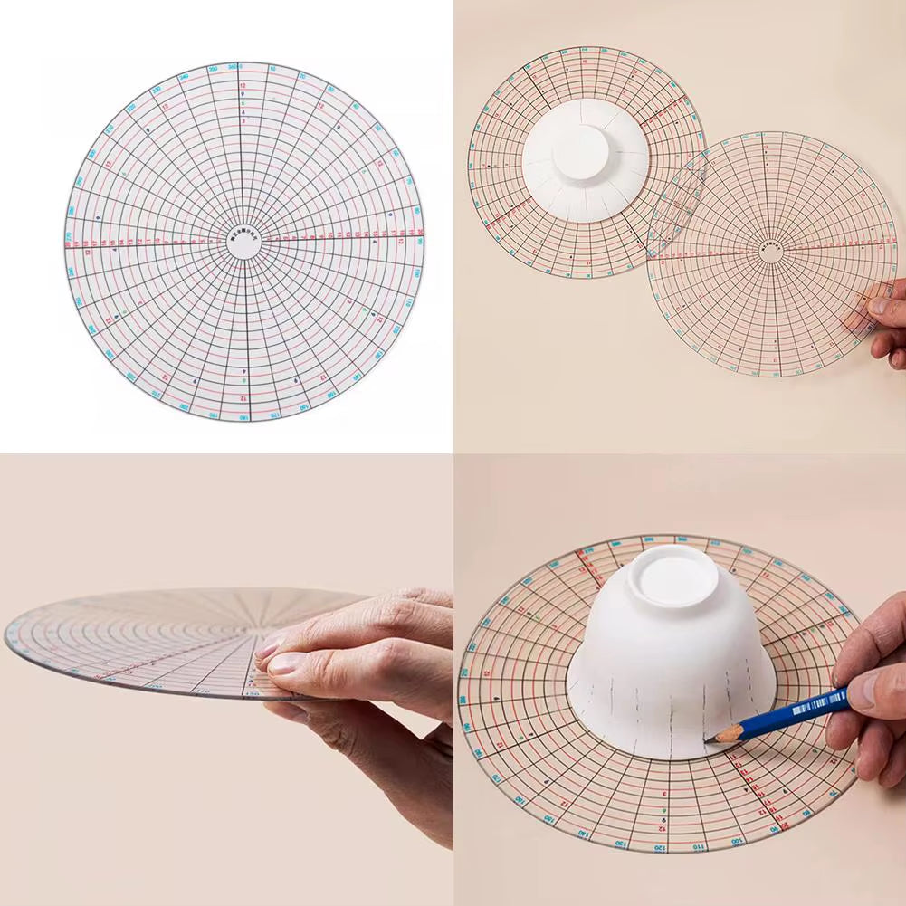 Spinner Tools Ceramic Tools Dividing Ruler Full Circle Divider Multi-Functional Painting Equalizer Mud Hall Pottery Trimming