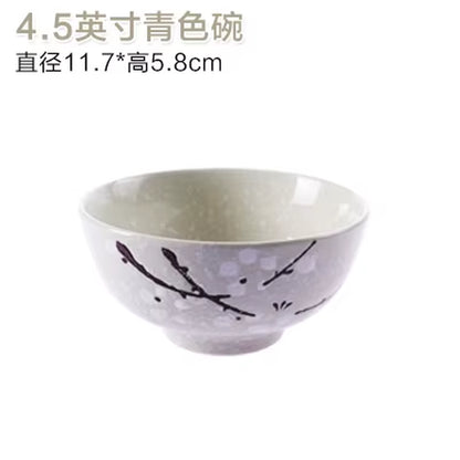 1Pc Underglaze Japanese Style Ceramic Bowl Creative Home Child Rice Bowl