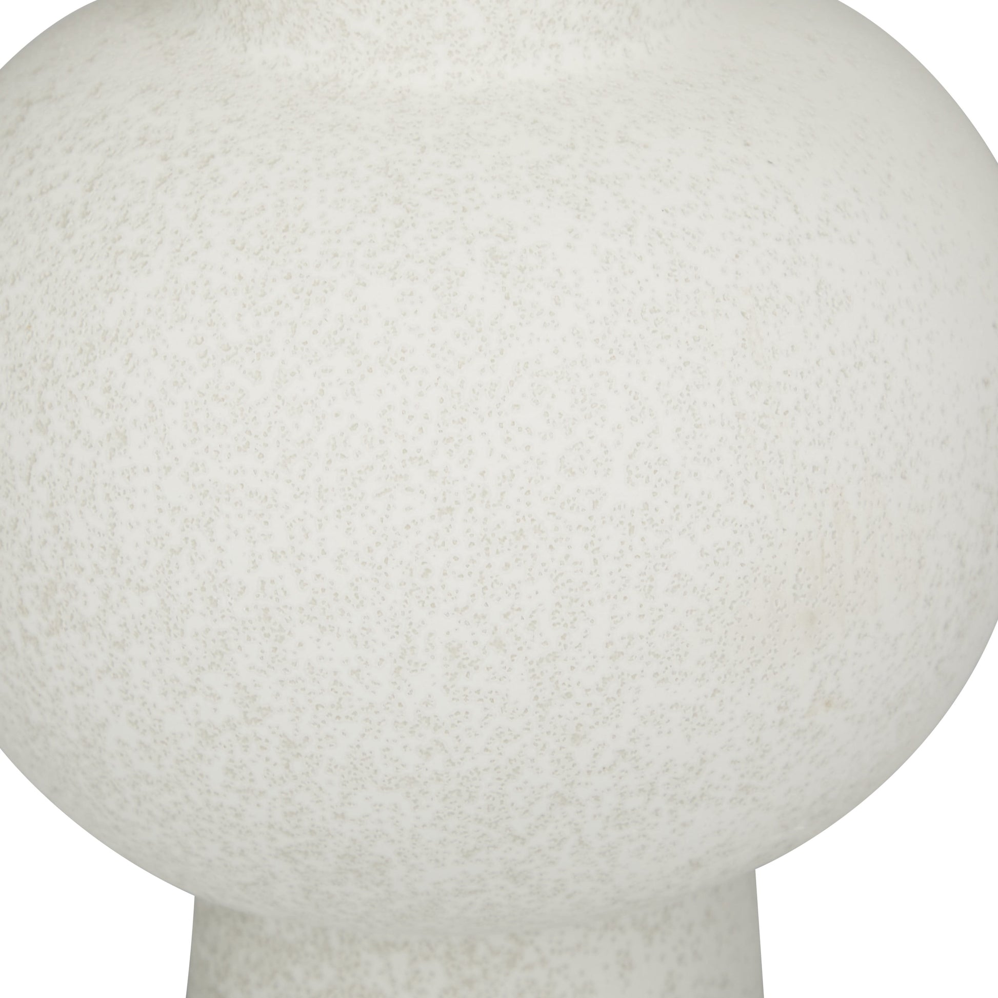 12" Handmade White Ceramic Vase