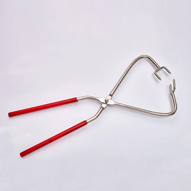 Stainless Steel Caliper Metal Pottery Clamp Clay Sculpture Dipping Tongs Pottery Kiln Hand Clamp Clay Modeling Ceramics Tool