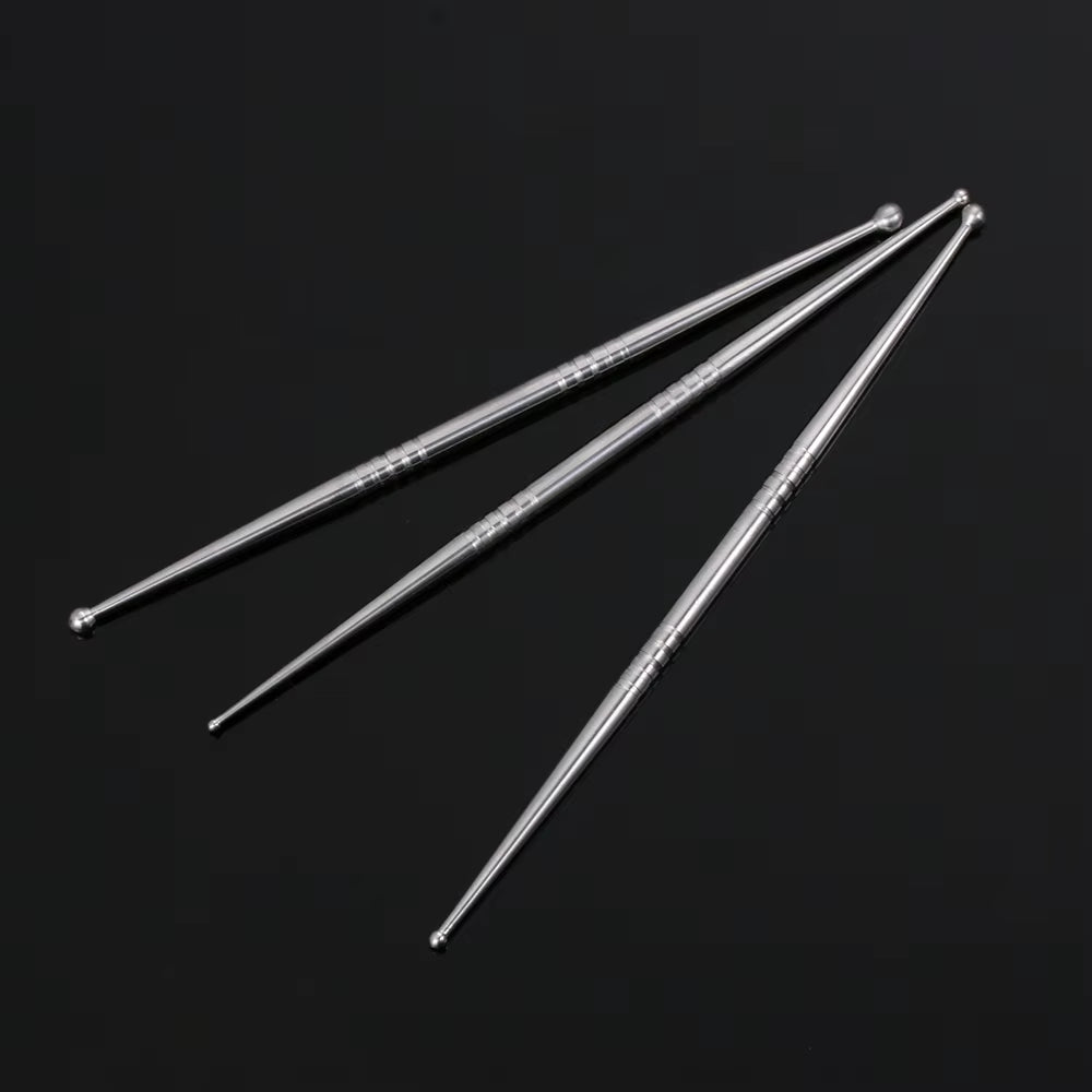 3Pcs/Set Carving Rod Stainless Steel Pottery Clay Double Head Sculpture Pottery Model Model Clay Sculpting Tools Kit